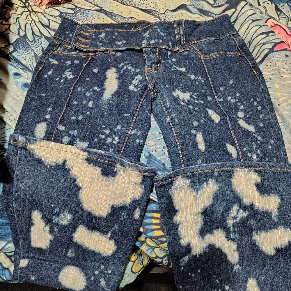 Urban Renewal Deadstock Bleached Denim Jeans/Low Rise/SZ 11 12 / NWT/ See Info
